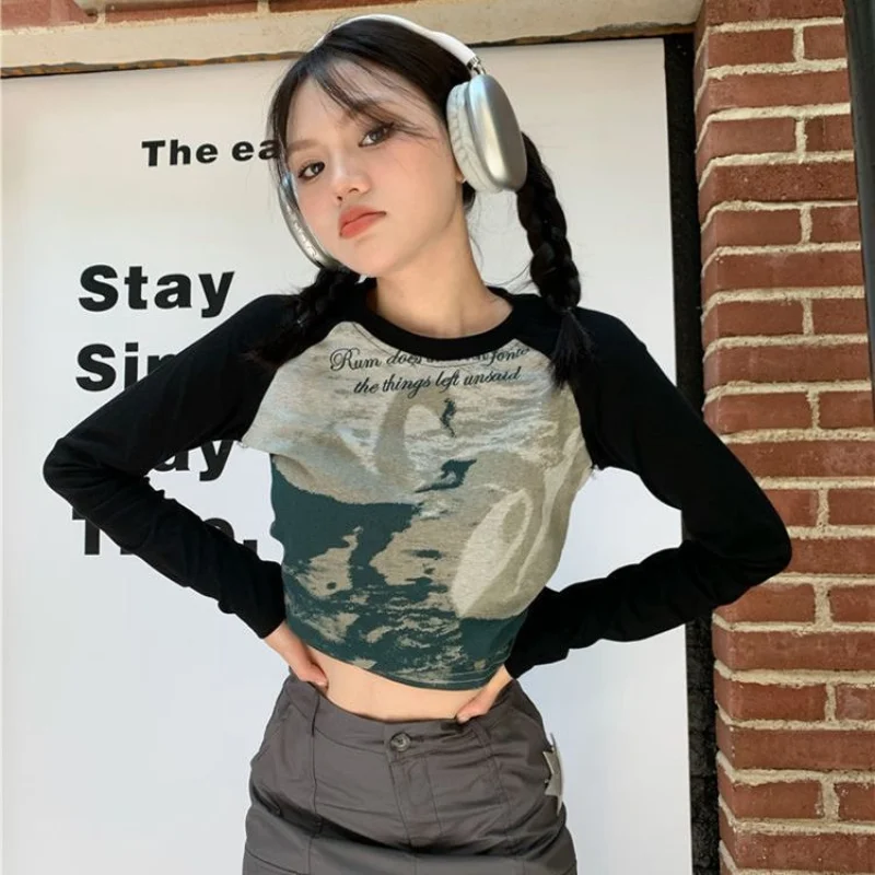 houzhou vintage kpop hoodies women streetwear